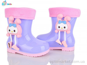 Гумове взуття дитячі M729-3 BBT фіолетовий  оптом от Optomarket