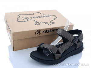 Сандалі чоловічі MML20223 brown Restime коричневий  оптом от Optomarket