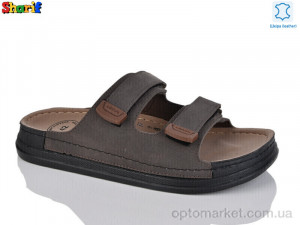 Шльопанці чоловічі MS6000-12 Serra коричневий  оптом от Optomarket