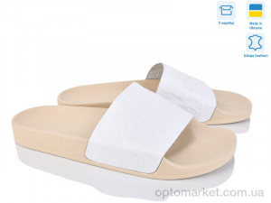 Шльопанці жіночі MV12-7 (43p) A.Dama білий оптом от Optomarket