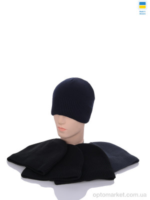 Шапка чоловічі MW016 на флісі mix Angelica мікс  оптом от Optomarket