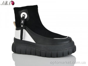Черевики жіночі N001-2 Aba чорний оптом от Optomarket