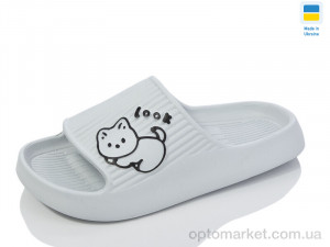 Шльопанці жіночі N104 св.сірий TapMal сірий  оптом от Optomarket