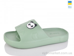Шльопанці жіночі N109 авокадо Olimp зелений  оптом от Optomarket
