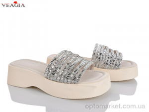 Шльопанці жіночі N17 beige Veagia бежевий  оптом от Optomarket