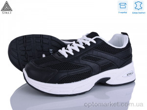 Кросівки жіночі N360-17 шкіра Stilli чорний  оптом от Optomarket