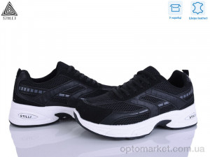 Кросівки жіночі N360-21 шкіра Stilli чорний  оптом от Optomarket