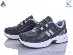 Кросівки жіночі N380-11 шкіра Stilli сірий  оптом от Optomarket