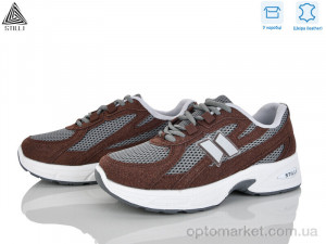 Кросівки жіночі N380-16 шкіра Stilli сірий оптом от Optomarket