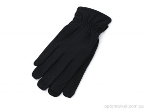 Рукавички чоловічі N504 black Number one чорний  оптом от Optomarket