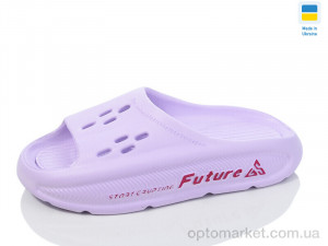 Шльопанці жіночі N72 бузковий Lot Shoes фіолетовий  оптом от Optomarket