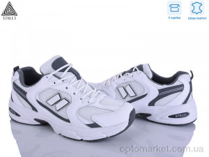 Кросівки чоловічі NB640-8 шкіра піна Stilli білий  оптом от Optomarket