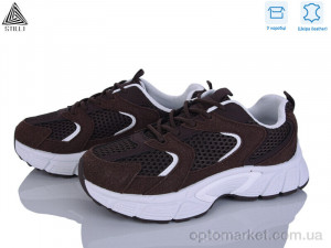 Кросівки жіночі NK110-8 шкіра Stilli коричневий  оптом от Optomarket