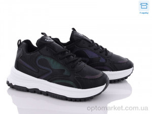 Кросівки жіночі NM009-1 Захар-Gold чорний оптом от Optomarket