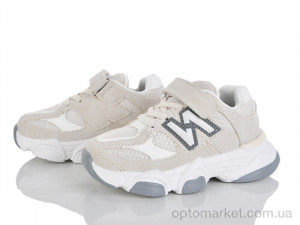 Кросівки дитячі OK601-2M Kimbo-o бежевий  оптом от Optomarket