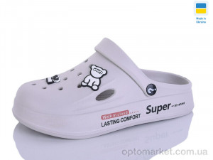 Шльопанці жіночі Олімп Ж108 св.сірий Olimp сірий  оптом от Optomarket