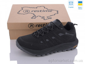 Кросівки чоловічі OMB24051 black Restime чорний  оптом от Optomarket