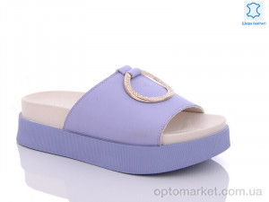 Шльопанці жіночі P1494-5 Purlina фіолетовий  оптом от Optomarket