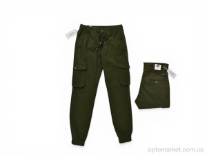 Брюки чоловічі P9201-2 Plus Press хакі  оптом от Optomarket