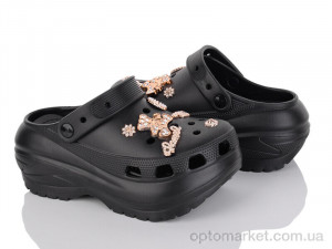 Крокси жіночі PA106-1 Horoso чорний оптом от Optomarket