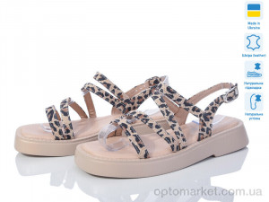 Босоніжки жіночі Paradize M-SAN-2817 леопард (37-40) Paradize бежевий  оптом от Optomarket