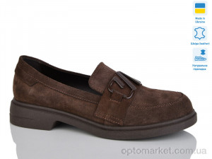 Туфлі жіночі Paradize V-T-2400-F коричн. замш Paradize коричневий  оптом от Optomarket