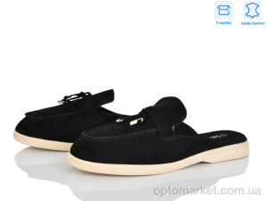 Сабо жіночі PL25-1 Lemon чорний  оптом от Optomarket