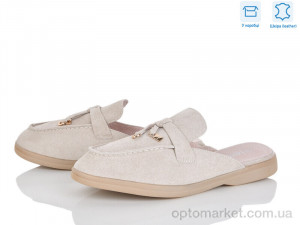 Сабо жіночі PL25-4 Lemon бежевий  оптом от Optomarket