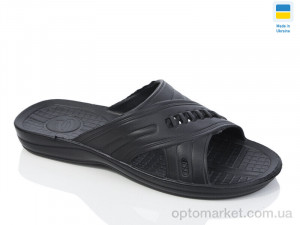 Шльопанці чоловічі Плетінка чорний Progress чорний  оптом от Optomarket