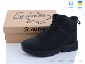 Черевики чоловічі PMZ23508 black Restime чорний  оптом от Optomarket