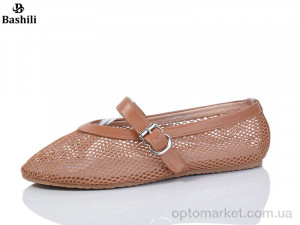 Балетки жіночі PP108-6 Башили коричневий оптом от Optomarket