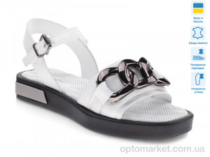 Босоніжки жіночі Prime 22110-A-06 білий шкіра літо 2022 Prime білий  оптом от Optomarket