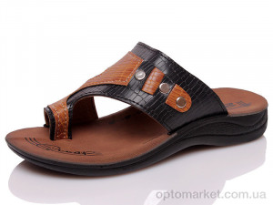 Шльопанці дитячі Prime 35-ZG-1715 (SIYAH-TABA) Prime коричневий оптом от Optomarket