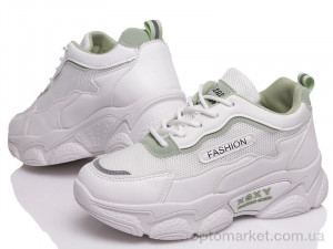 Кросівки жіночі Prime P-N808 white-green(36-39) Prime білий  оптом от Optomarket