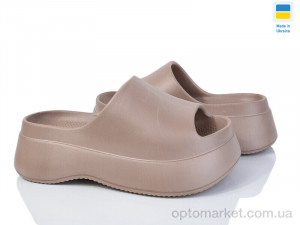 Шльопанці жіночі Прогрес Ж141 мокко Progress коричневий  оптом от Optomarket