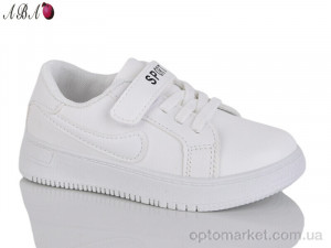 Кросівки дитячі PV329 white Aba білий  оптом от Optomarket