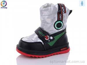 Дутики дитячі PWS237-B13 Леопард срібний  оптом от Optomarket