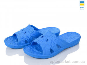 Шльопанці жіночі ПЖ29 синій DS синій  оптом от Optomarket
