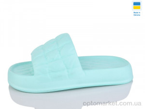 Шльопанці жіночі ПЖ50 м'ята DS зелений  оптом от Optomarket