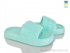 Шльопанці жіночі ПЖ50 м'ята Dream Stan зелений  оптом от Optomarket