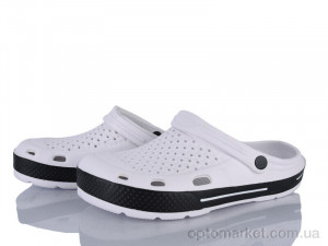 Крокси чоловічі Q15-2 Hongquan білий  оптом от Optomarket