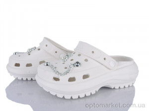 Крокси жіночі Q27-2 Hongquan білий оптом от Optomarket