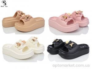 Шльопанці жіночі Q29 mix Red Sun бежевий  оптом от Optomarket