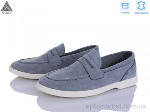 Туфлі чоловічі Q30-5 шкіра Stilli сірий  оптом от Optomarket
