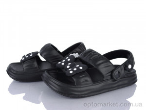 Босоніжки жіночі Q37-1 Hongquan чорний  оптом от Optomarket