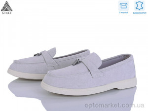Туфлі жіночі Q80-8 шкіра Stilli сірий  оптом от Optomarket