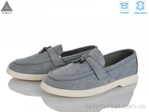 Туфлі жіночі Q90-7 шкіра Stilli сірий оптом от Optomarket