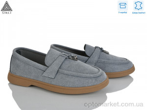 Туфлі жіночі Q90-8 шкіра Stilli сірий оптом от Optomarket