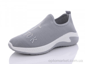 Кроссовки женские QL15-3 Lion серый  оптом от Optomarket