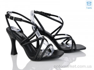 Босоніжки жіночі QQ103-1 Панда чорний оптом от Optomarket